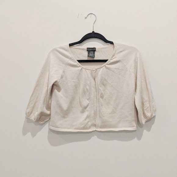 $$$ George three-quarter sleeve sweater cream S - Picture 1 of 4